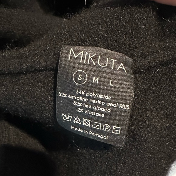 Mikuta oversized knitted cardigan black - Picture 4 of 6